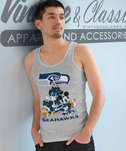 Mickey Mouse Seattle Seahawks American Football Nfl Tank Top Racerback