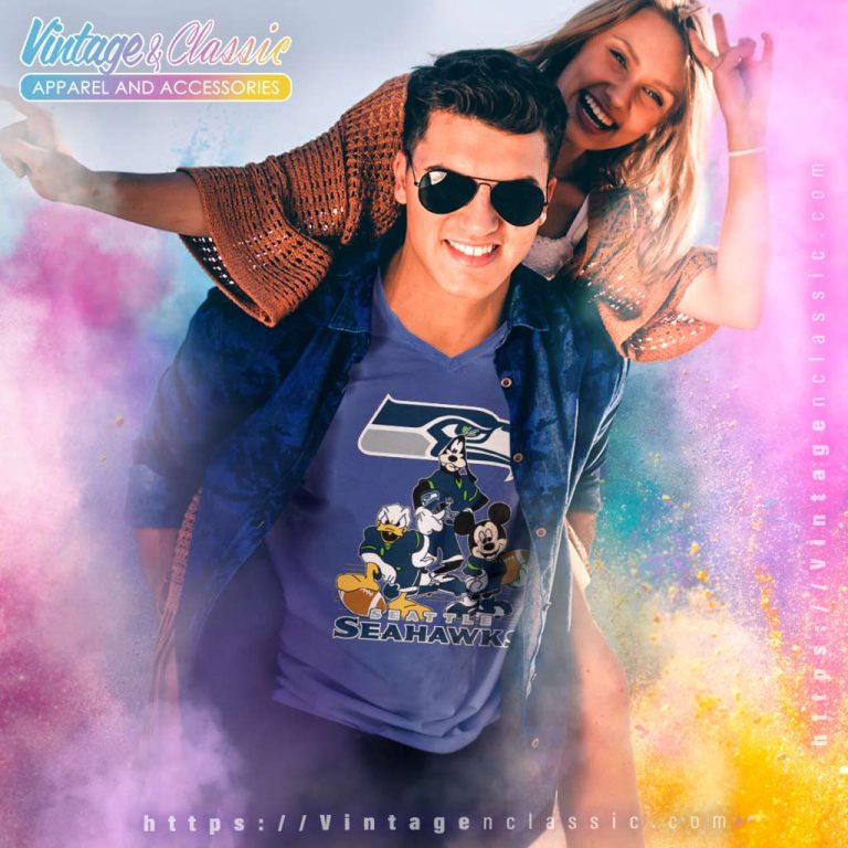 Mickey Mouse Seattle Seahawks American Football Nfl V Neck TShirt Mickey Mouse Seattle Seahawks American Football Nfl V Neck TShirt