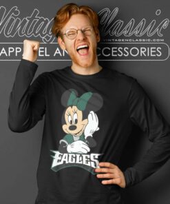Mickey Nfl Philadelphia Eagles Logo Long Sleeve Tee