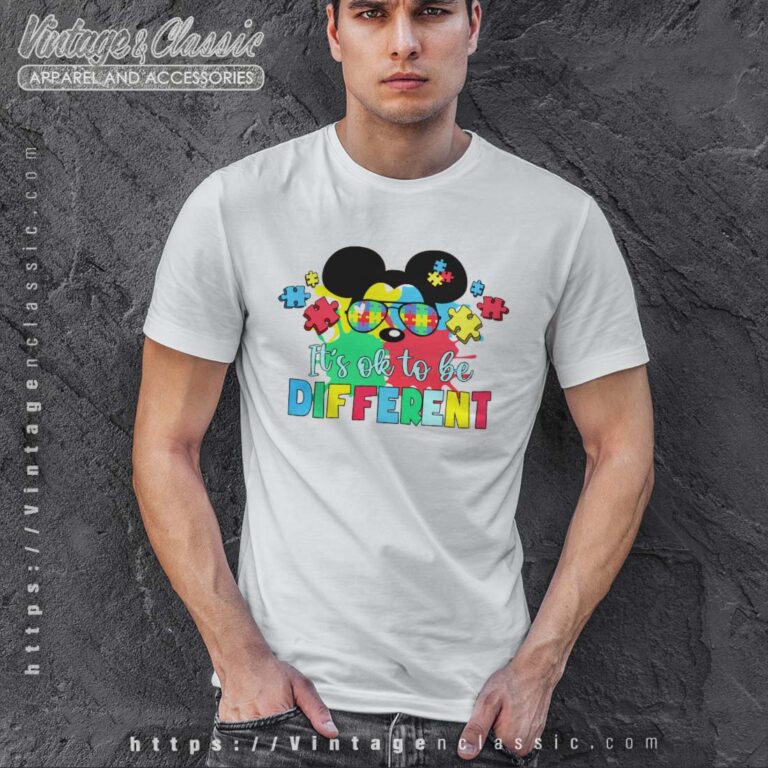 Mickey Ok To Be Different Autism Tshirt Disney Autism Mickey Ok To Be Different Autism Tshirt Disney Autism