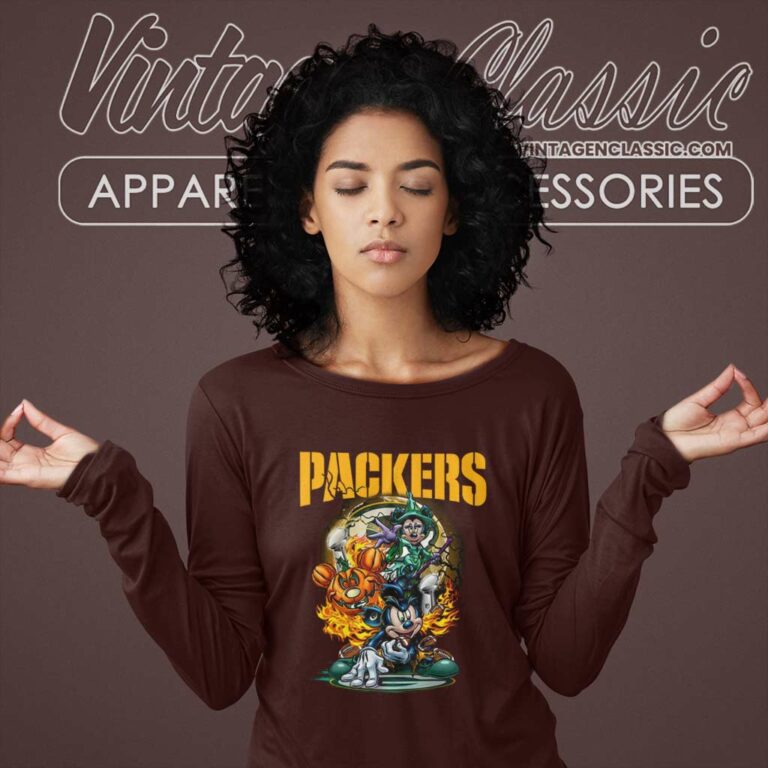 Mickey Packers Halloween Shirt Vince Lombardi Trophy Green Bay Packers Long Sleeve Tee Mickey Packers Halloween Shirt Vince Lombardi Trophy Green Bay Packers Long Sleeve Tee