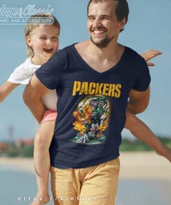 Mickey Packers Halloween Shirt Vince Lombardi Trophy Green Bay Packers 4 Mickey Packers Halloween Shirt Vince Lombardi Trophy Green Bay Packers V Neck TShirt