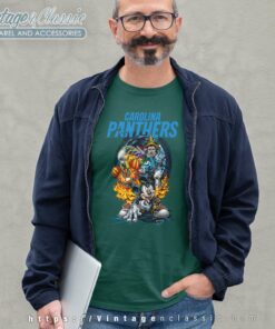 Mickey Panthers Halloween Shirt Vince Lombardi Trophy Carolina Panthers Long Sleeve Tee