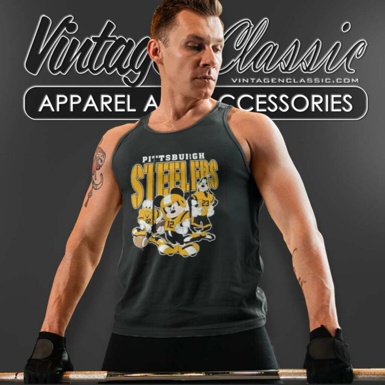 Mickey Pittsburgh Steelers Game Day Football Tank Top Racerback Mickey Pittsburgh Steelers Game Day Football Tank Top Racerback