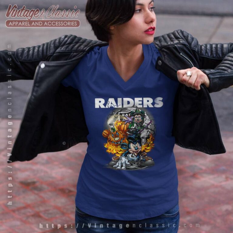 Mickey Raiders Halloween Shirt Vince Lombardi Trophy Oakland Raiders V Neck TShirt Mickey Raiders Halloween Shirt Vince Lombardi Trophy Oakland Raiders V Neck TShirt