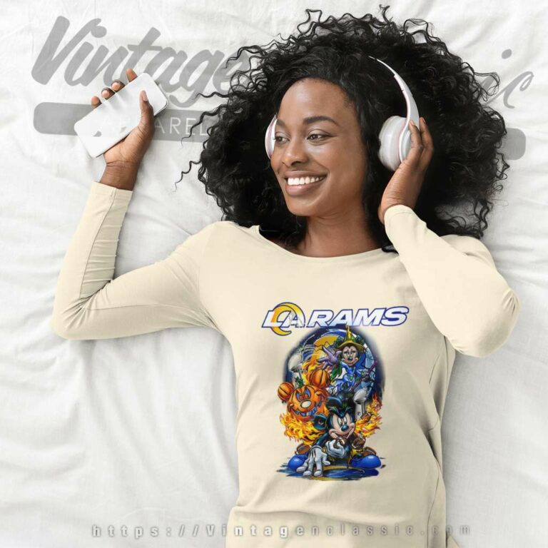 Mickey Rams Halloween Shirt Vince Lombardi Trophy Los Angeles Rams Long Sleeve Tee Mickey Rams Halloween Shirt Vince Lombardi Trophy Los Angeles Rams Long Sleeve Tee