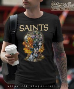 Mickey Saints Halloween Shirt Vince Lombardi Trophy New Orleans Saints T Shirt