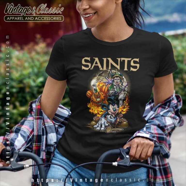 Mickey Saints Halloween Shirt Vince Lombardi Trophy New Orleans Saints Women TShirt Mickey Saints Halloween Shirt Vince Lombardi Trophy New Orleans Saints Women TShirt