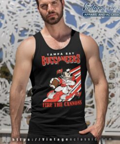 Mickey Tampa Bay Buccaneers Fire The Cannons Tank Top Racerback