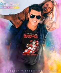 Mickey Tampa Bay Buccaneers Fire The Cannons V Neck TShirt