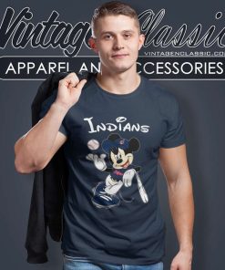 Mickey Team Cleveland Indians T Shirt