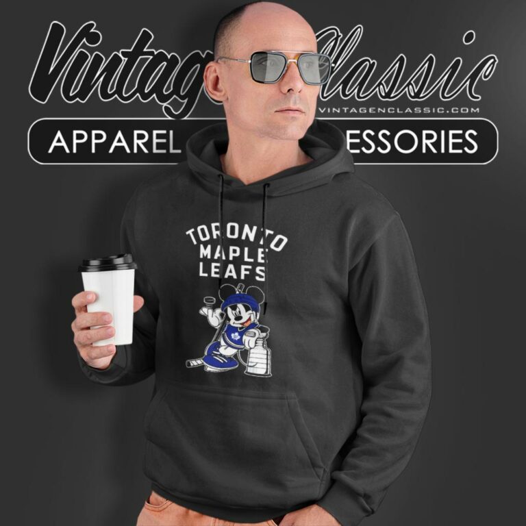 Mickey Toronto Maple Leafs With The Stanley Cup Hockey Hoodie Mickey Toronto Maple Leafs With The Stanley Cup Hockey Hoodie