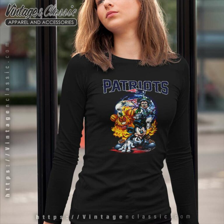 Mickey Vince Lombardi Trophy New England Patriots Long Sleeve Tee Mickey Vince Lombardi Trophy New England Patriots Long Sleeve Tee