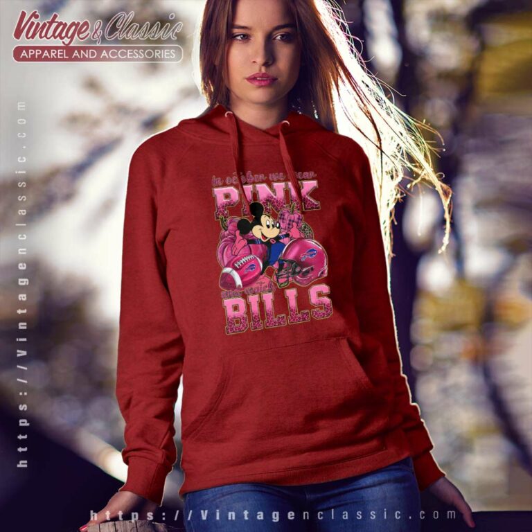 Mickey We Wear Pink Buffalo Bills Hoodie Mickey We Wear Pink Buffalo Bills Hoodie