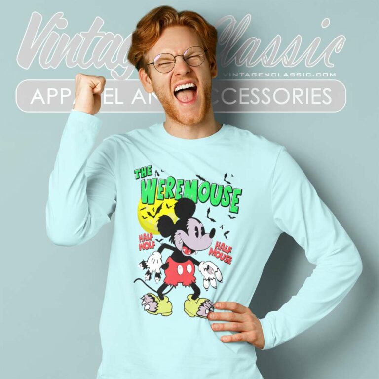 Mickey Weremouse Half Wolf Half Mouse Long Sleeve Tee Mickey Weremouse Half Wolf Half Mouse Long Sleeve Tee