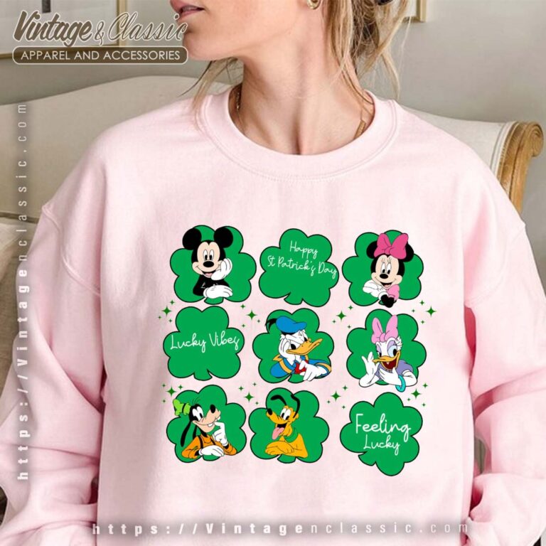 Mickey and Friends St Patricks Day Sweatshirt Happy Patricks Day Shirt Mickey and Friends St Patricks Day Sweatshirt Happy Patricks Day Shirt