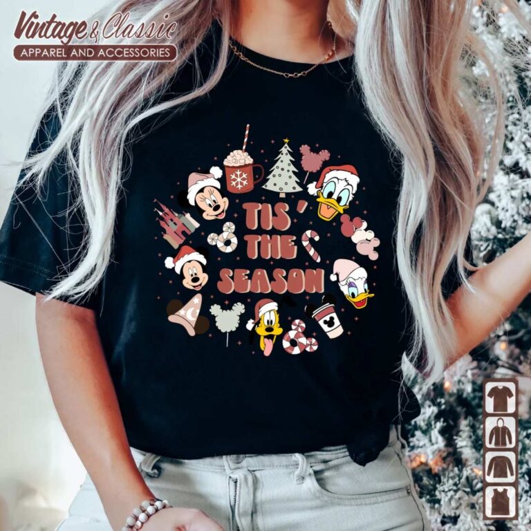 Mickey and Friends Tis the Season, Disney Christmas Shirt Mickey and Friends Tis the Season, Disney Christmas Shirt