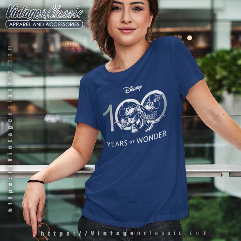 Mickey and Minnie Disney 100th Anniversary Tshirt Mickey and Minnie Disney 100th Anniversary Tshirt