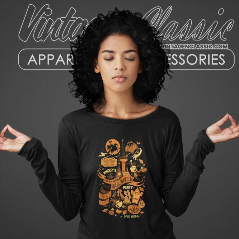 Mickeys Not So Scary Halloween Party Long Sleeve Tee 1 Mickeys Not So Scary Halloween Party Long Sleeve Tee 1