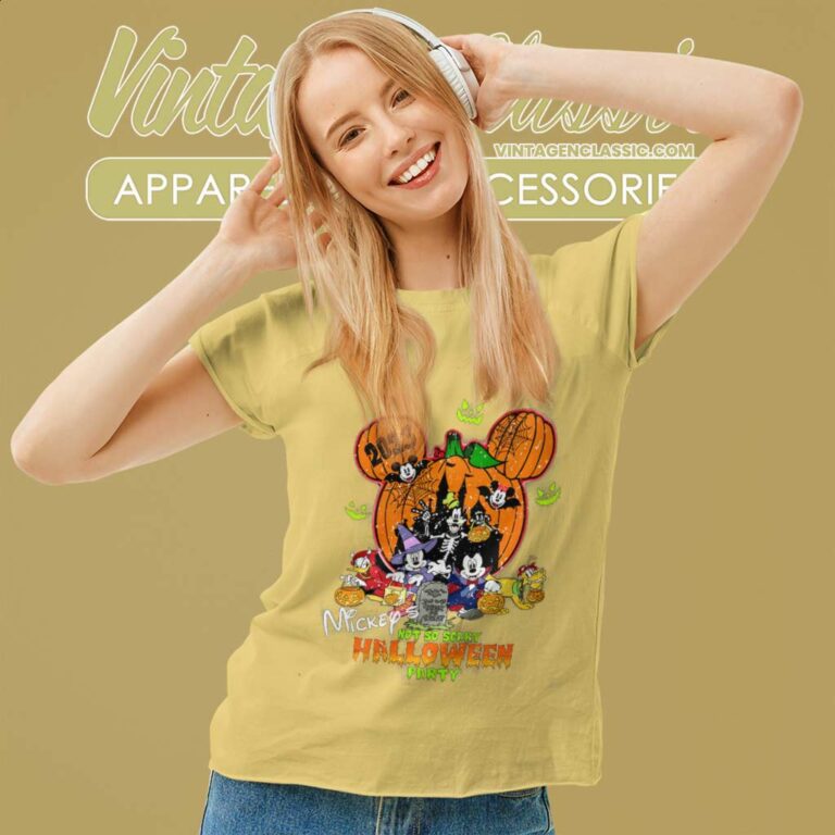 Mickeys Not So Scary Halloween Party Shirts Women TShirt Mickeys Not So Scary Halloween Party Shirts Women TShirt