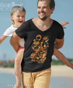 Mickeys Not So Scary Halloween Party V Neck TShirt 1