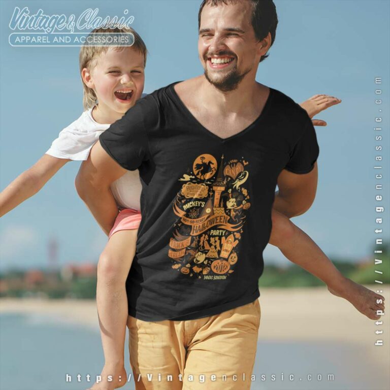 Mickeys Not So Scary Halloween Party V Neck TShirt 1 Mickeys Not So Scary Halloween Party V Neck TShirt 1