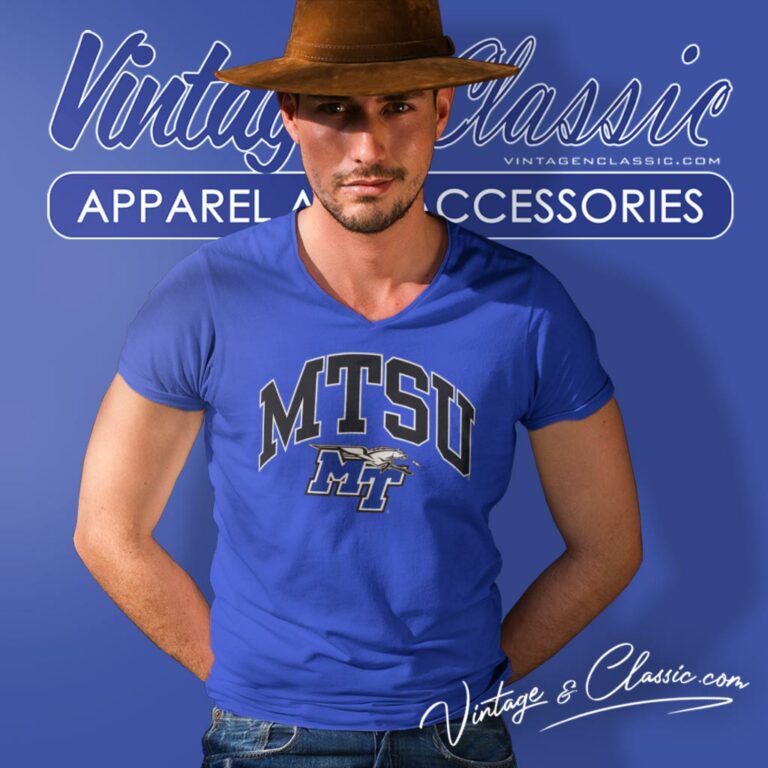 Middle Tennessee States University V Neck TShirt Middle Tennessee States University V Neck TShirt