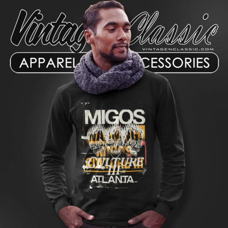 Migos X Gallery Dept Shirt For Culture Iii Three Skulls Long Sleeve Tee Migos X Gallery Dept Shirt For Culture Iii Three Skulls Long Sleeve Tee