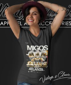 Migos X Gallery Dept Shirt For Culture Iii Three Skulls V Neck TShirt