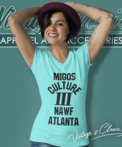 Migos X Gallery Dept Shirt For Culture Iii Yrn V Neck TShirt