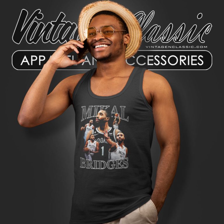 Mikal Bridges Brooklyn Nets Tank Top Racerback Mikal Bridges Brooklyn Nets Tank Top Racerback