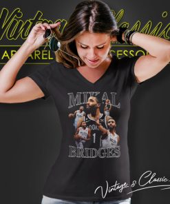 Mikal Bridges Brooklyn Nets V Neck TShirt