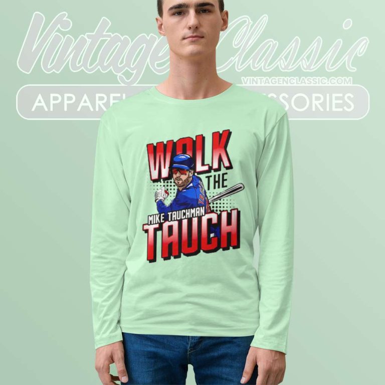 Mike Tauchman Walk The Tauch Chicago Cubs Long Sleeve Tee Mike Tauchman Walk The Tauch Chicago Cubs Long Sleeve Tee