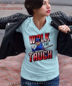 Mike Tauchman Walk The Tauch Chicago Cubs V Neck TShirt