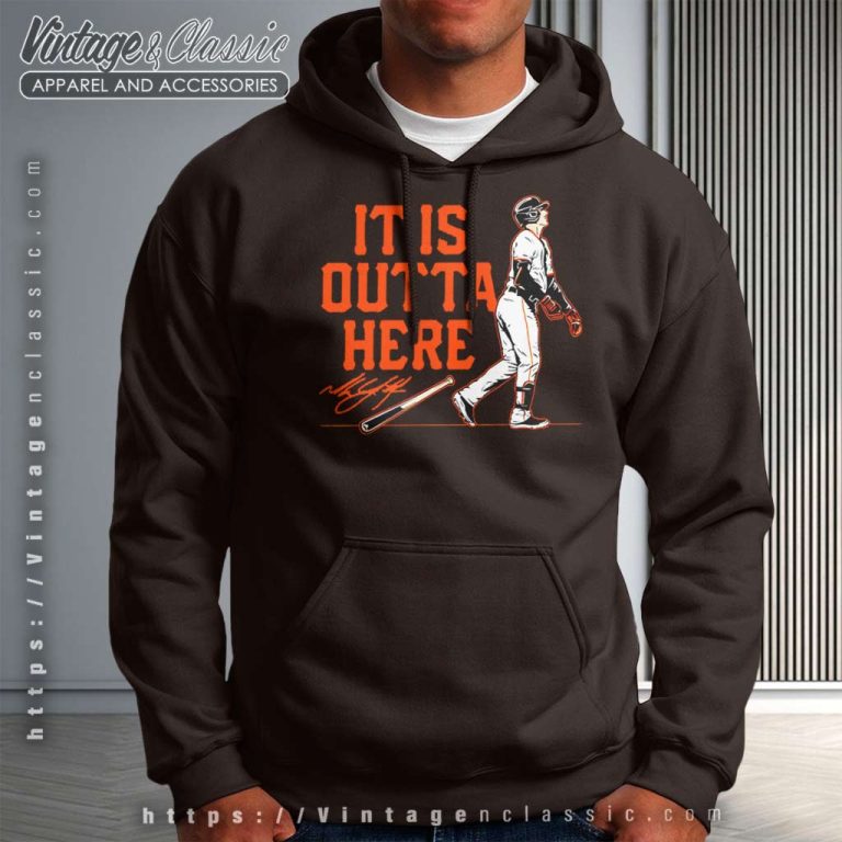 Mike Yastrzemski It Is Outta Here San Francisco Giants Signature Hoodie Mike Yastrzemski It Is Outta Here San Francisco Giants Signature Hoodie