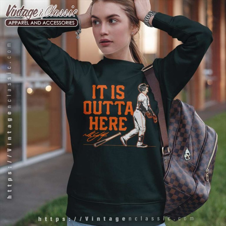 Mike Yastrzemski It Is Outta Here San Francisco Giants Signature Sweatshirt Mike Yastrzemski It Is Outta Here San Francisco Giants Signature Sweatshirt