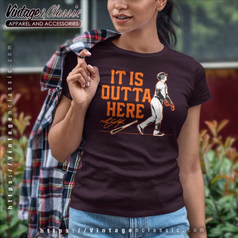 Mike Yastrzemski It Is Outta Here San Francisco Giants Signature Women TShirt Mike Yastrzemski It Is Outta Here San Francisco Giants Signature Women TShirt