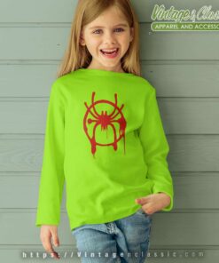 Miles Morales Spider Verse Logo Shirt 4 Miles Morales Spider Verse kids Longsleeve