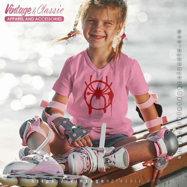 Miles Morales Spider Verse Logo kids Vneck Miles Morales Spider Verse Logo kids Vneck