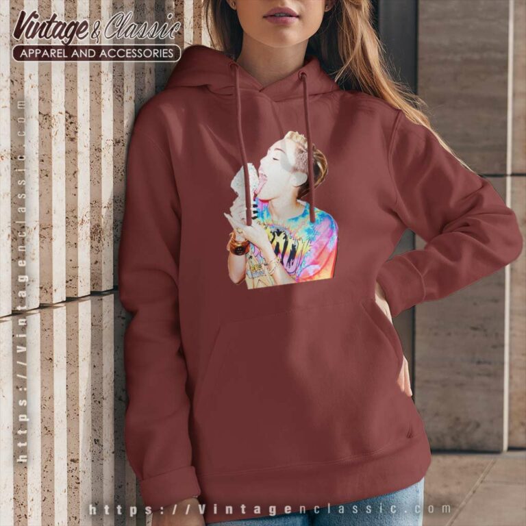 Miley Cyrus Shirt Licking An Ice Cream Hoodie Miley Cyrus Shirt Licking An Ice Cream Hoodie