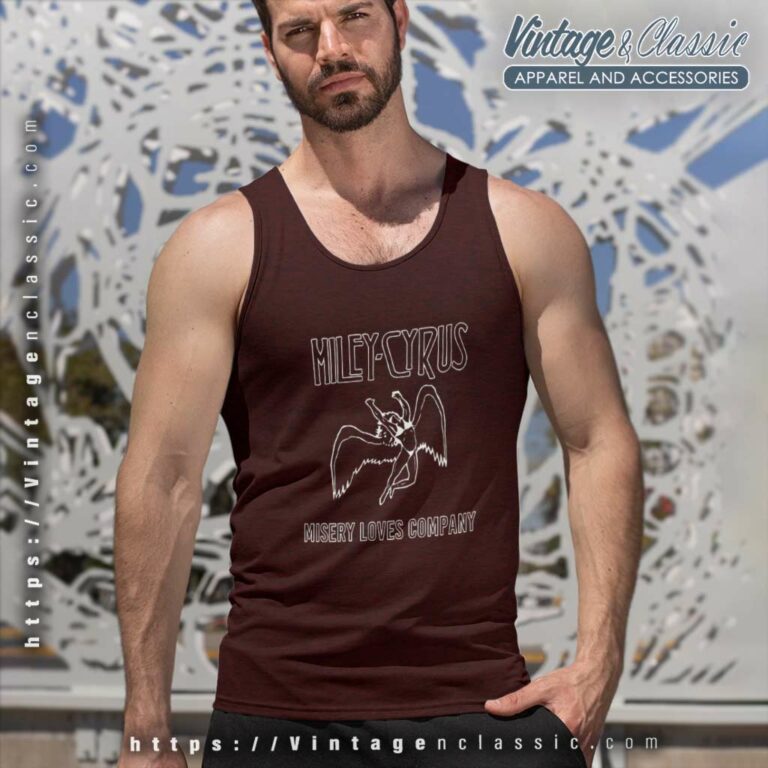 Miley Cyrus Shirt Misery Loves Company Tank Top Racerback Miley Cyrus Shirt Misery Loves Company Tank Top Racerback