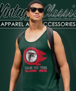 Millennium Falcon Come To The Atlanta Falcons Side Tank Top Racerback