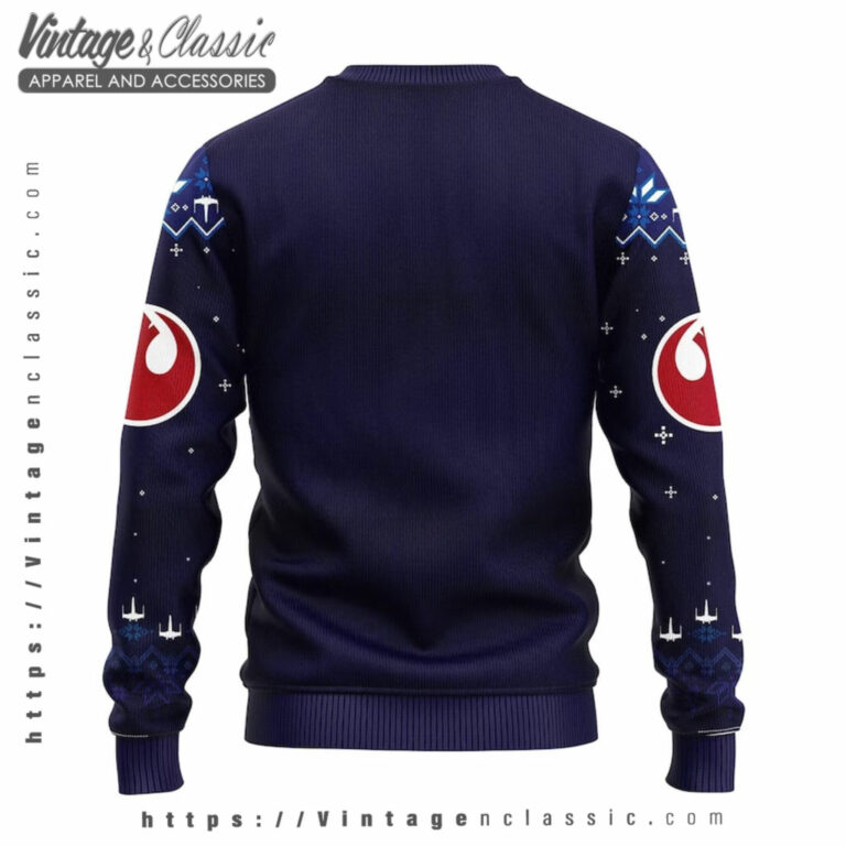 Millennium Falcon Ugly Christmas Sweater back Ugly Sweater Millennium Falcon Ugly Christmas Sweater back Ugly Sweater