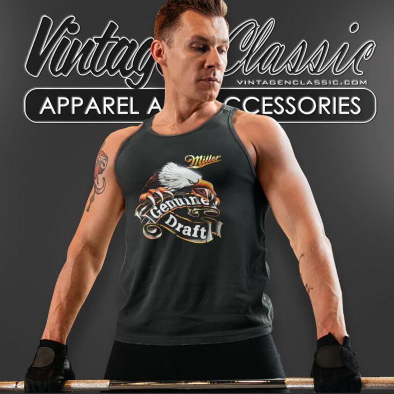 Miller Genuine Draft Beer Tank Top Racerback Miller Genuine Draft Beer Tank Top Racerback