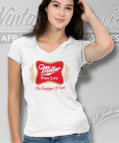 Miller High Life Champagne Of Beers V Neck TShirt
