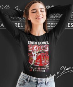 Milroe 4th And 31 Iron Bowl 2023 Alabama Crimson Tide Long Sleeve Tee