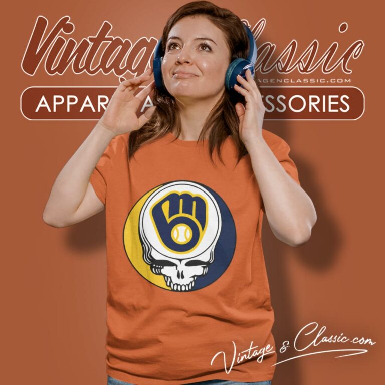 Milwaukee Brewers Grateful Dead Steal Your Face Women T Shirt Milwaukee Brewers Grateful Dead Steal Your Face Women T Shirt