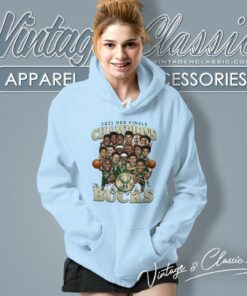 Milwaukee Bucks 2021 Nba Finals Champions Caricature Hoodie