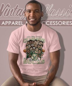 Milwaukee Bucks 2021 Nba Finals Champions Caricature T Shirt