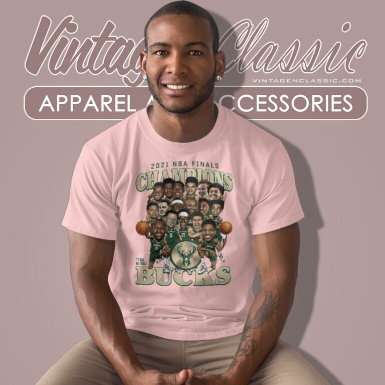 Milwaukee Bucks 2021 Nba Finals Champions Caricature T Shirt Milwaukee Bucks 2021 Nba Finals Champions Caricature T Shirt